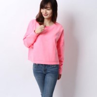 סווטשירט  GUESS ורוד נאון