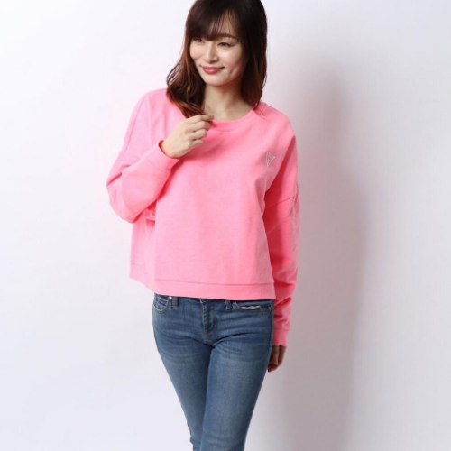 סווטשירט  GUESS ורוד נאון