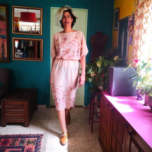 שמלה רומנטית שקופה מעט מידה M/L