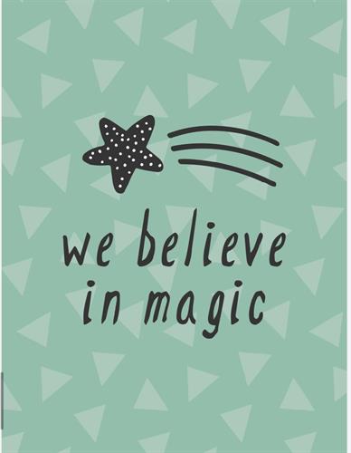 פוסטר לחדר הילדים- Believe in Magic