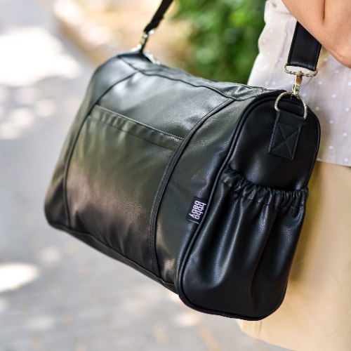 תיק החתלה וסט תואם - דגם קלואי שחור