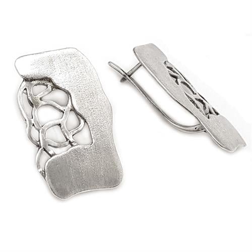 עגילי כסף מעוצבים  A8475 | תכשיטי כסף | עגילי כסף