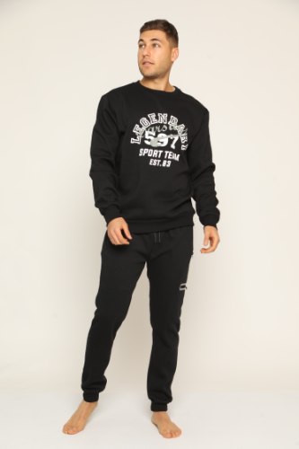 מכנס פוטר גבר מדוגם כיס צד