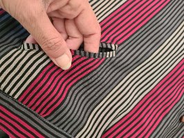 עליונית פסים בעיצוב גאומטרי גאוני L/XL