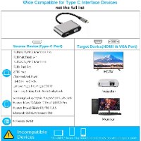 תחנת עגינה Type C עם חיבורים USB3.0 , VGA , HDMI 4K , Type C-PD