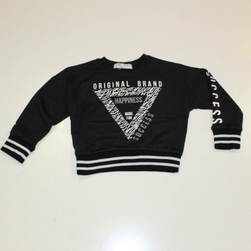 חולצה פוטר ילדות HAPPINESS שחור