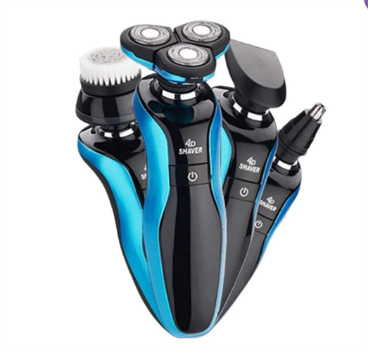 מכונת גילוח מתקדמת  4D לגבר - 4 חלקים - נשטפת במים