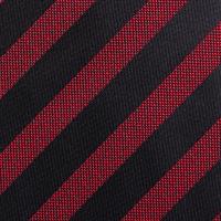 עניבה פסים דקים שחור אדום
