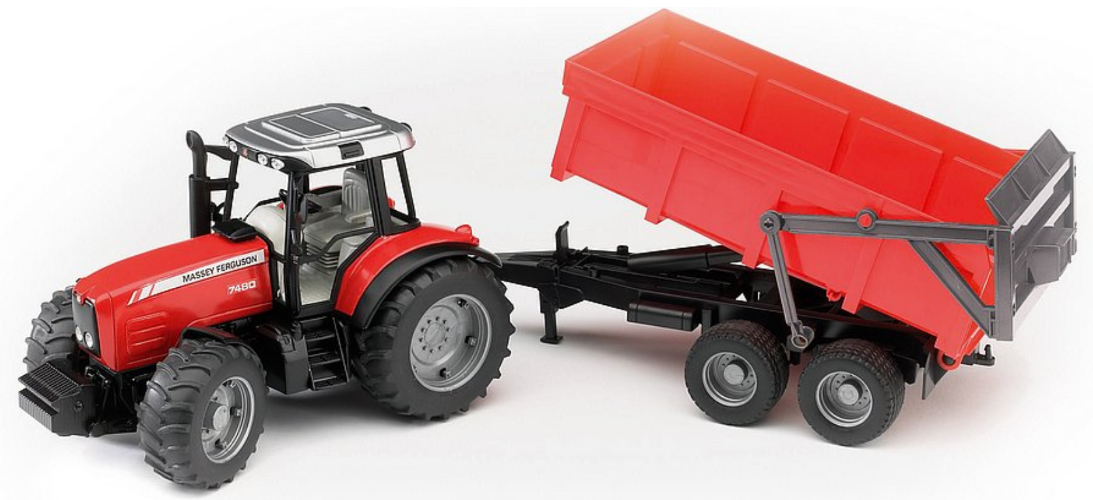 ברודר - טרקטור פרגסון+עגלה