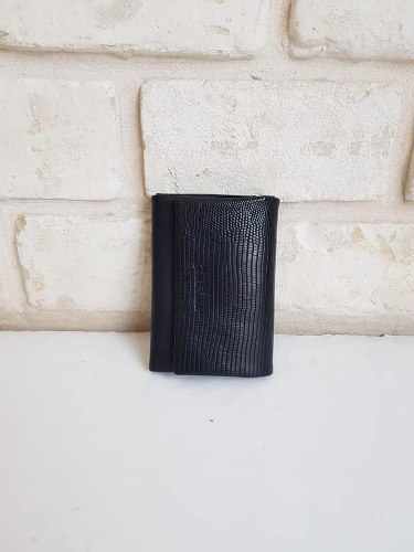 ארנק דמוי עור קטן שחור 4033