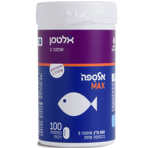 --אלטמן   אלספה MAX -- כמוסות 100+15 | 850 מ"ג