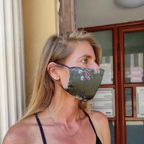 מסכת סאטן משי יפני - OLIVE