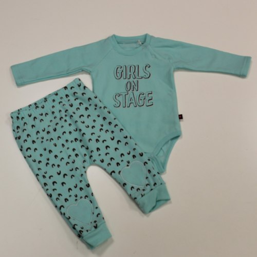 חליפת פוטר תינוקת GIRLS ON תכלת