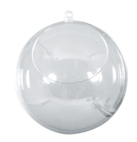 כדור פלסטיק עם פתח- זוג - 12 ס"מ