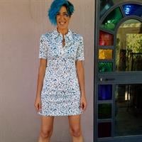 שמלת מיני נקודות חופשיות מידה S