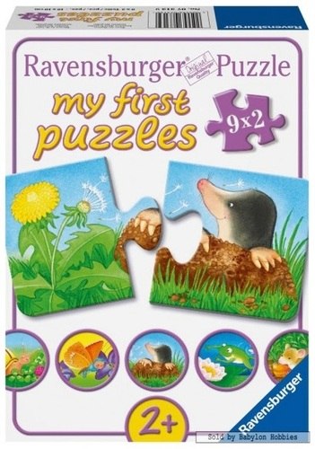 הפאזל הראשון שלי - 9 פאזלים חיות הגינה