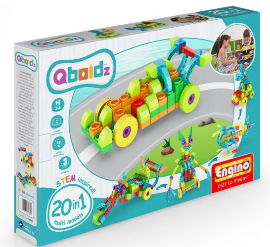 ערכת בנייה 20 דגמים Engino Qboidz