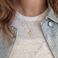 שרשרת עם תליון כוכב הצפון בשילוב חריטת לייזר ויהלום