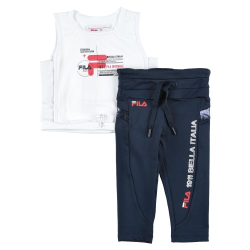 חליפת ספורט FILA לבן/כחול - 6-16 שנים