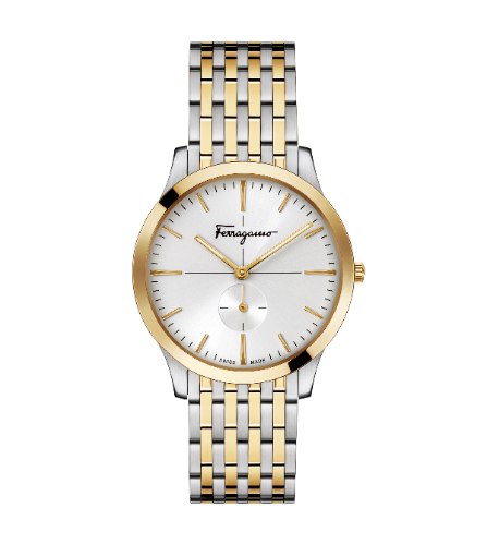 salvatore ferragamo two tone watch