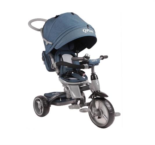 תלת אופן 4 ב 1 עם מושב מסתובב 360 דגם California - כחול