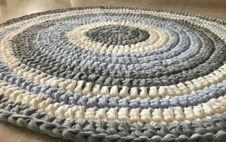 שטיחים סרוגים, שטיח סרוג, שטיח עגול, שטיחים, חדרי ילדים, עיצוב חדרים 