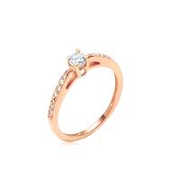 טבעת יהלומים מעוצבת קלאסית 0.30 קראט