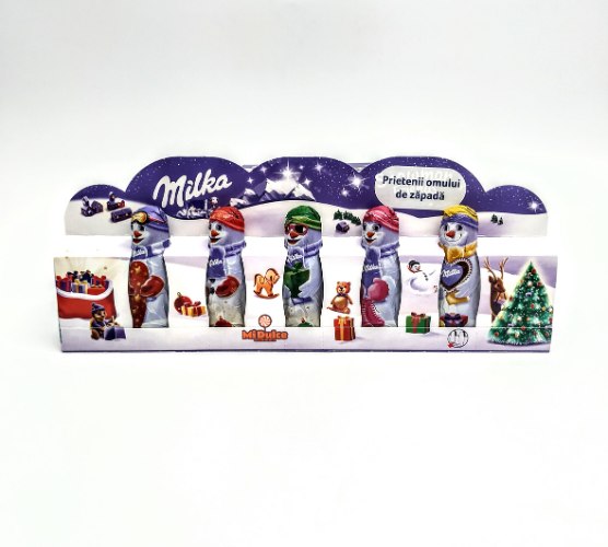 מילקה חמישיית שוקולד בובות שלג
