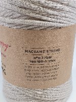 מקרמה סינגל סטרינג  3 מ"מ 160 מ' 500 גר' - בייז'