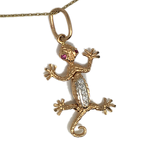 תליון שממית גברים נשים זהב 14K אדום  OP0716336XX