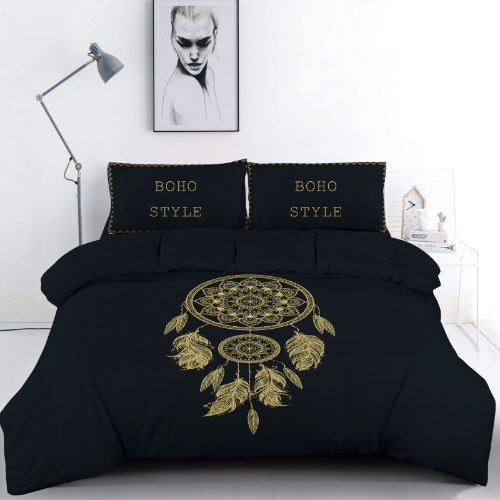 סט מצעים למיטה זוגית 100% כותנה דגם פרדייס - 196