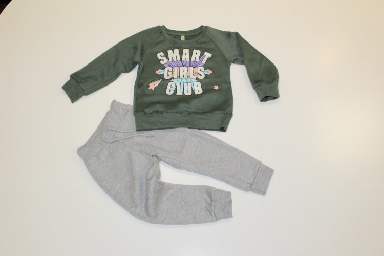 חליפת פוטר בנות SMART זית