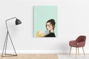 סאקי - הדפס ציור על קנבס גדול