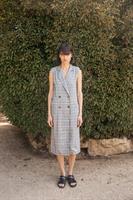 שמלת דיאן משובץ