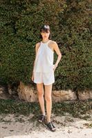 חולצת ריקמה ג'ואנה לבן