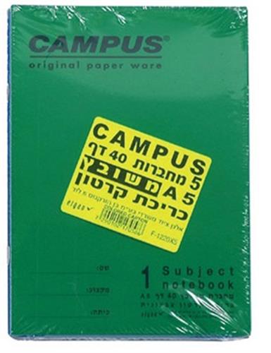 "מארז 5 מחברות משובץ"