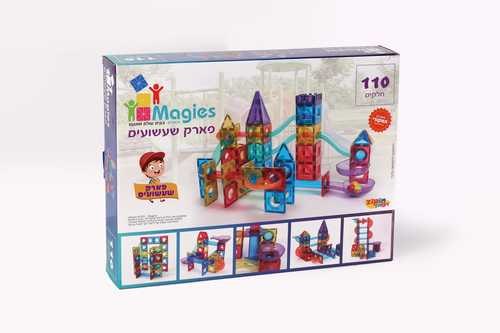 מאגיס פארק שעשועים מגנטי 110 חלקים