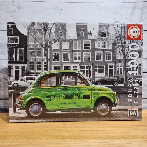 פאזל מכונית ירוקה באמסטרדם - 1000 חלקים