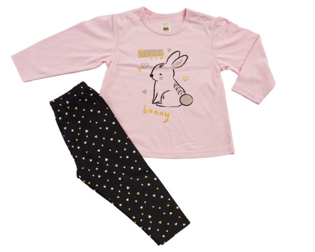 חליפת מעבר ארנב ורוד מכנס לייקרה