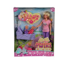 בובת סטפי עם זוג תינוקות 2 Steffi