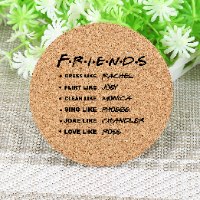 6 תחתיות עגולות שונות של חברים