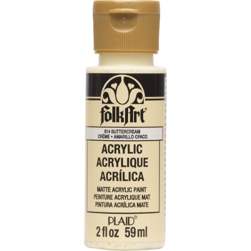 צבע אקריליק פולקארט 59 מ"ל BUTTERCREAM 614