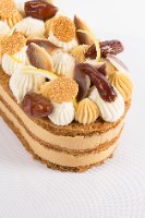 40 גרם קישוט שוקולד-שקד פרוס  DOBLA (גביע קטן)