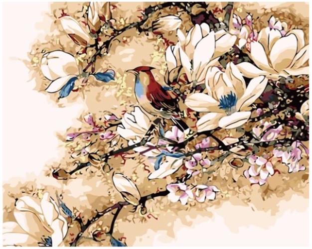 צביעה לפי מספרים - מוטיביים סיניים 50X60