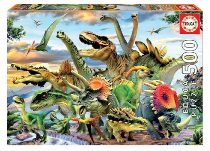 פאזל 500 חלקים דינוזאורים