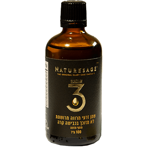 -- שמן אומגה 3 מרווה מרושתת --  100 מ"ל