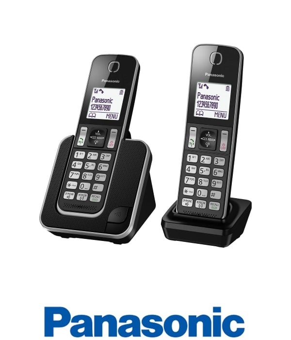Panasonic טלפון אלחוטי + שלוחה אחת דגם KXTGD312MBB