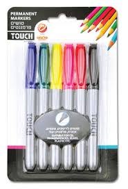 6 טושים פרמננטים