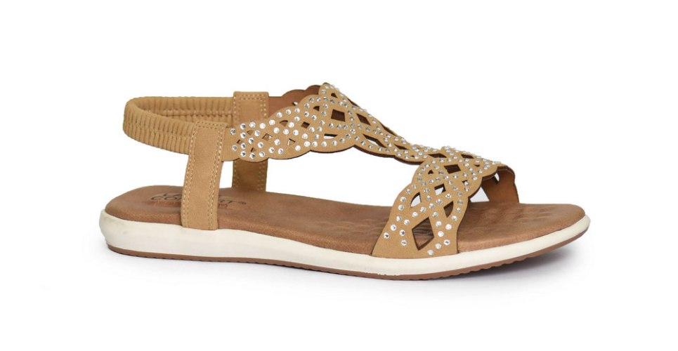 סנדל נוחות שטוח לנשים דגם - 3164-1