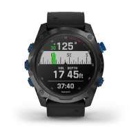 שעון דופק לצלילה Garmin Descent MK2I Titanium Carbon Grey With Black Band
